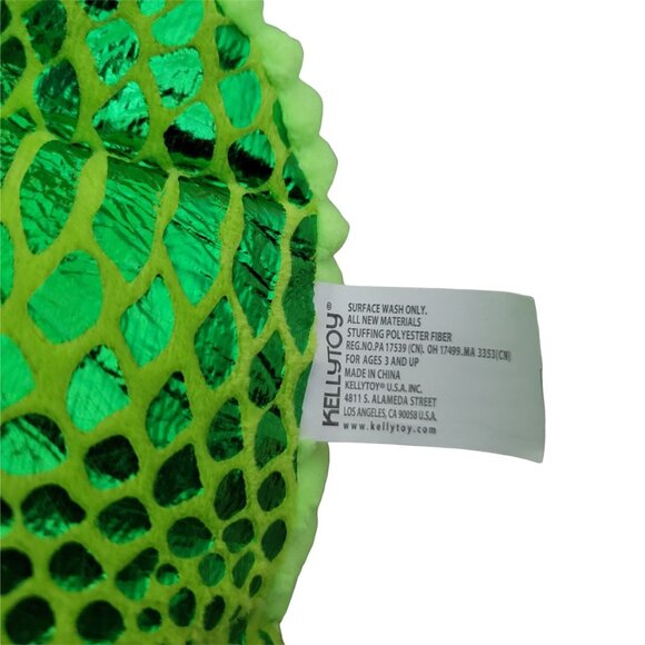 Shimmer Squad Alligator Plush Green Shiny Crocodile Stuffed Animal Kelly Toy - Picture 6 of 7